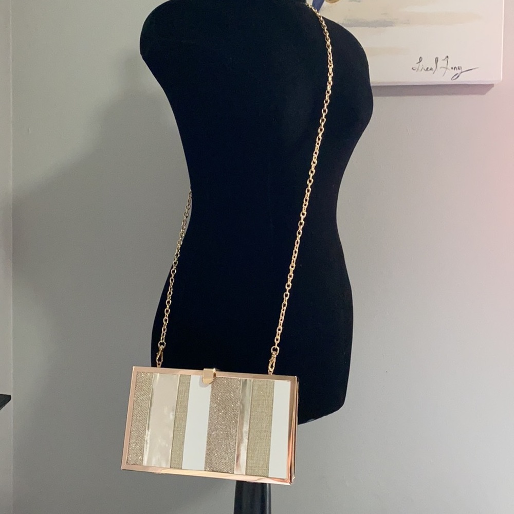 Kate Landry clutch with chain